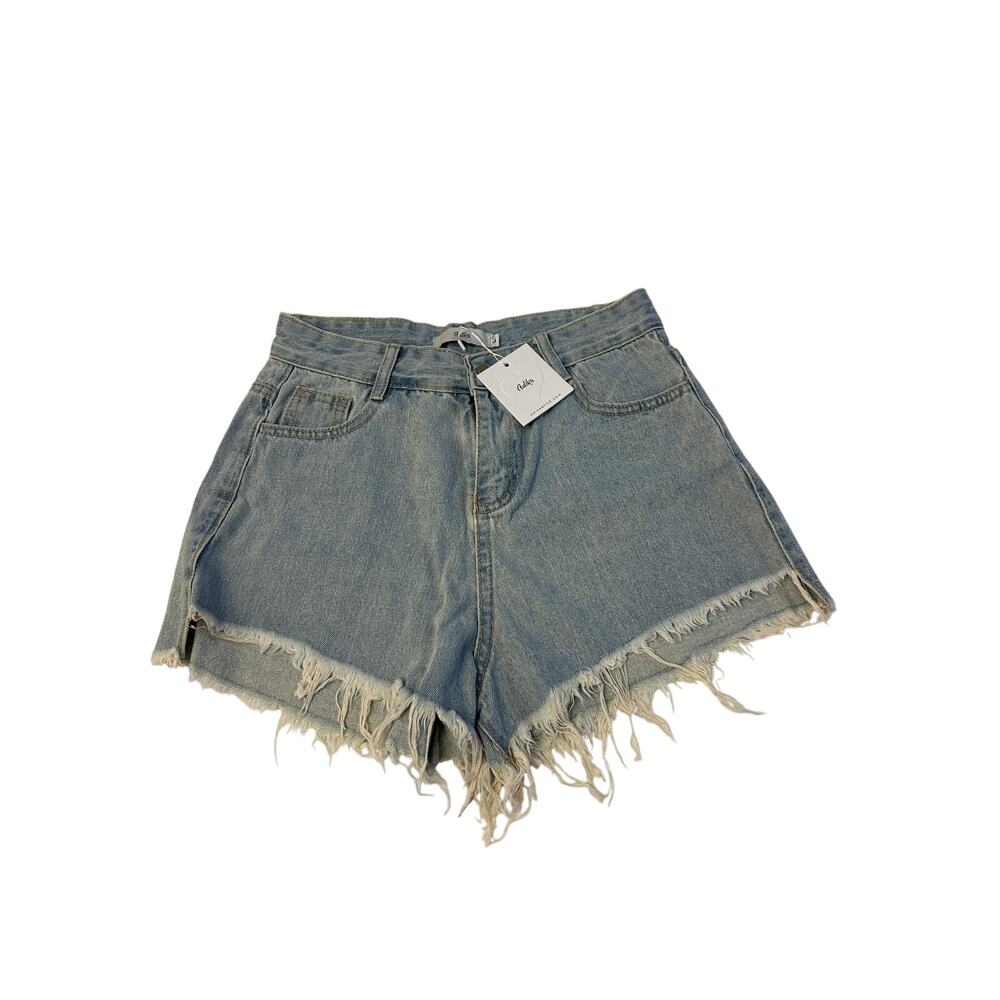 Adika Jean Shorts Women's Size 28 Cut Off Light Wash High Rise NWT